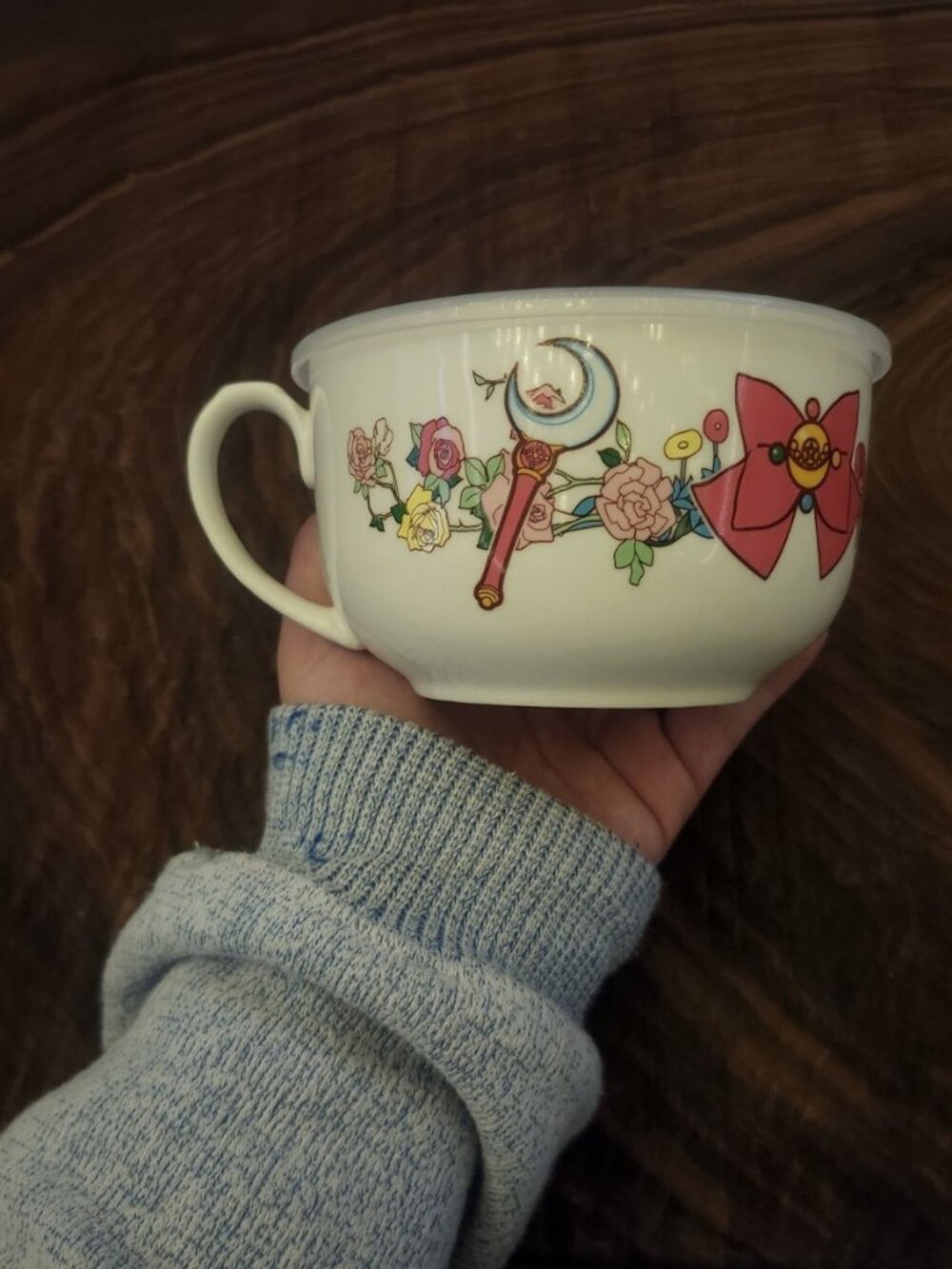 Sailor Moon Just Funky Brand Noodle Bowl with Lid Excellent Condition No Box EUC